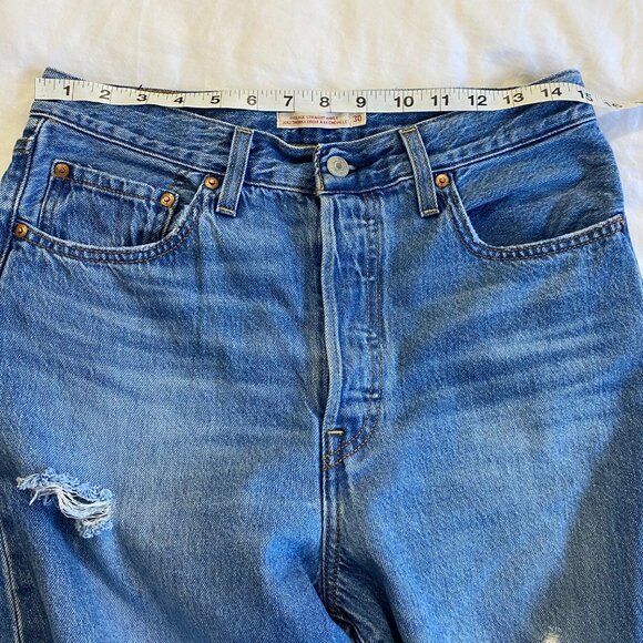 Levi's Ribcage Straight Ankle Size 30 - Picture 6 of 11
